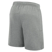 Short en molleton Nike Legacy Essential gris chiné pour homme des Spartans de l'État du Michigan