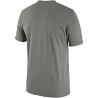 T-shirt Nike Michigan State Spartans Team Legend Performance pour homme, gris chiné