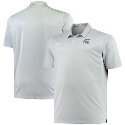 Men's Nike Heathered Gray Michigan State Spartans Big & Tall Performance Polo