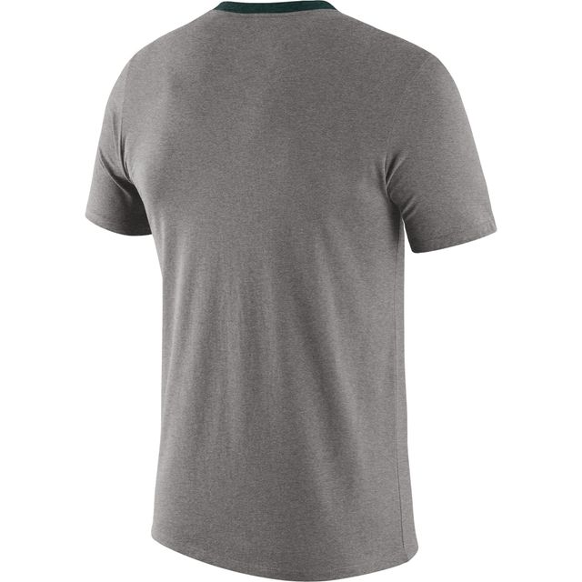 T-shirt tri-mélange Nike State Spartans Vault pour hommes, gris chiné