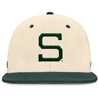 Men's Nike Natural Michigan State Spartans On-Field Dugout True Performance Fitted Hat