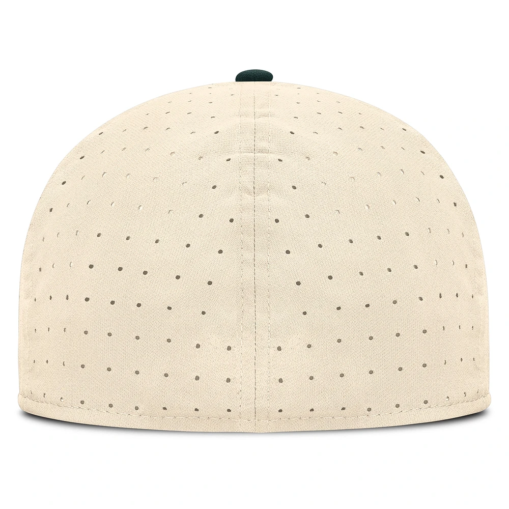Men's Nike Natural Michigan State Spartans On-Field Dugout True Performance Fitted Hat