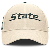 Casquette ajustable Nike Natural Michigan State Spartans Primetime Rise pour homme
