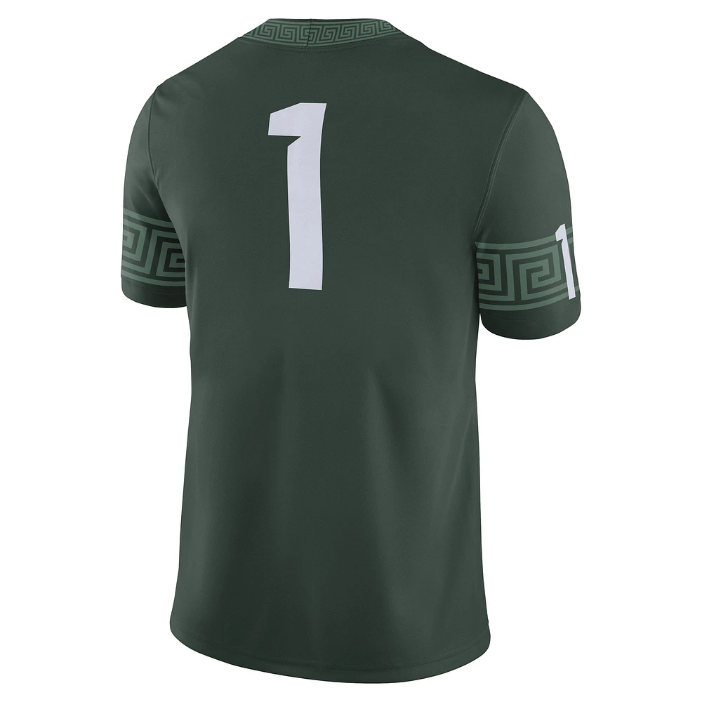 Men's Nike #1 Michigan State Spartans Football Game Jersey