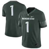 Maillot de match football Nike #1 Michigan State Spartans pour homme