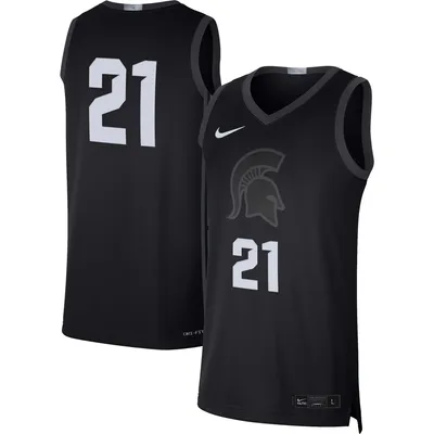 MICHIGAN STATE SPARTANS BASKETBALL JERSEY COLOSSEUM STITCHED SEWN