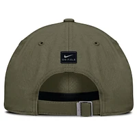 Men's Nike Olive Michigan State Spartans 2024 Military Appreciation Club Adjustable Hat