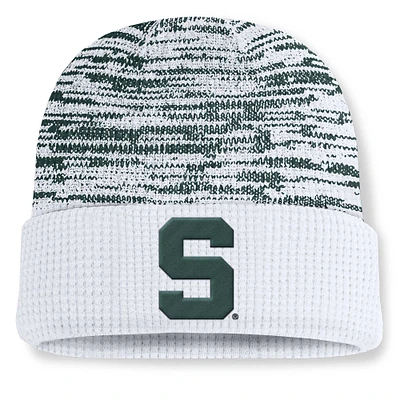 Men's Nike White/Green Michigan State Spartans Primetime Terra Cuffed Knit Hat