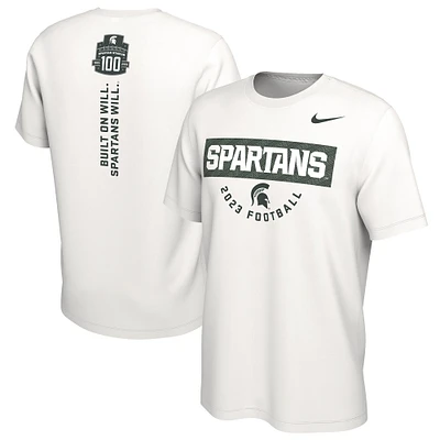 T-shirt de supporter Nike blanc Michigan State Spartans 2023 pour homme