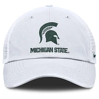 Men's Nike White Michigan State Spartans Club Trucker Adjustable Hat