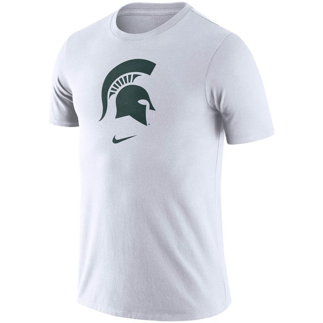 T-shirt Nike Michigan State Spartans Essential Logo pour homme - Blanc