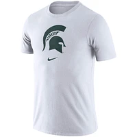 Men's Nike White Michigan State Spartans Essential Logo T-Shirt