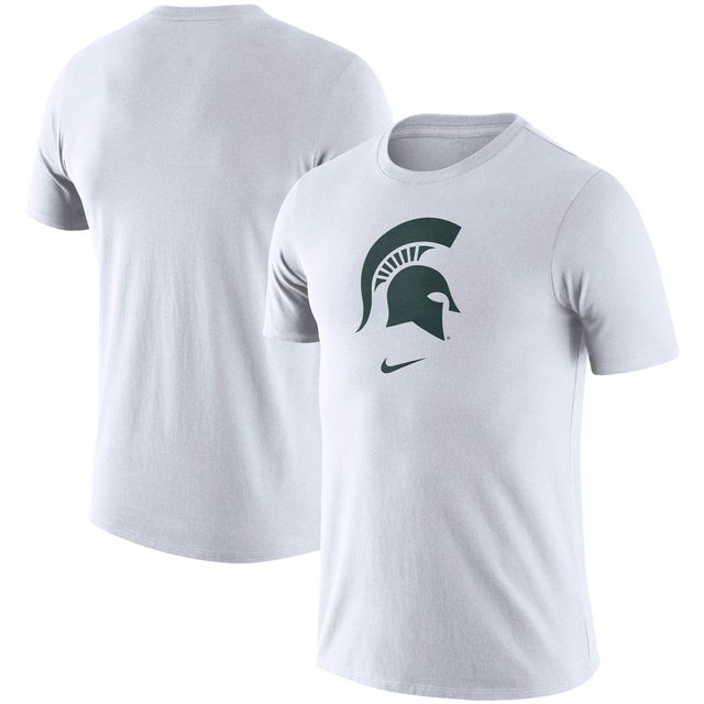 T-shirt Nike Michigan State Spartans Essential Logo pour homme - Blanc