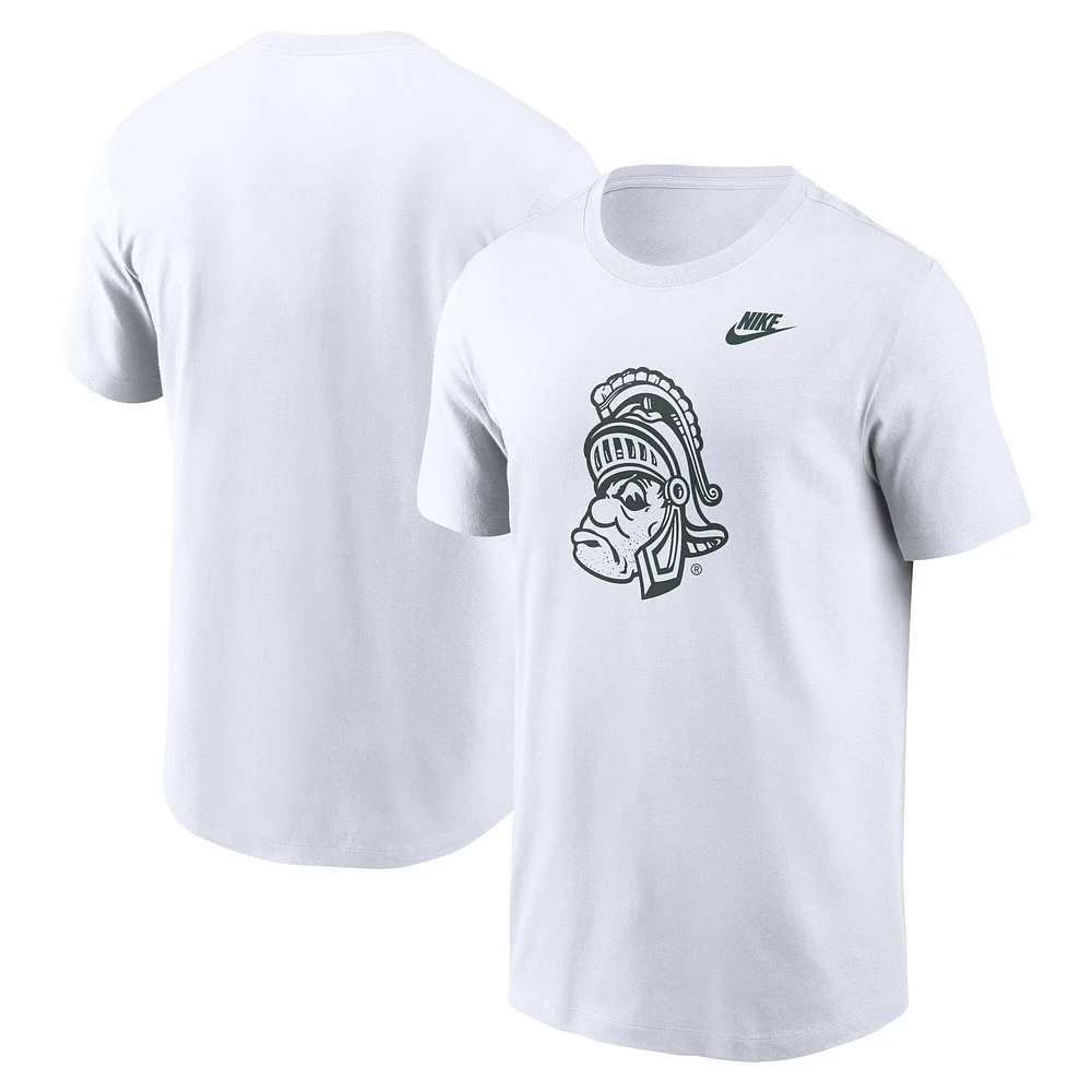 T-shirt Nike blanc avec logo alternatif des Michigan State Spartans Legacy pour hommes