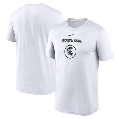 T-shirt Nike blanc Michigan State Spartans On-Court Basketball Legend pour homme