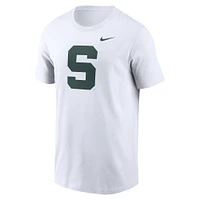 T-shirt Nike blanc avec logo alternatif Michigan State Spartans Primetime pour homme