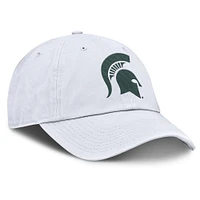 Men's Nike White Michigan State Spartans Primetime Club Adjustable Hat