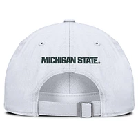 Men's Nike White Michigan State Spartans Primetime Club Adjustable Hat