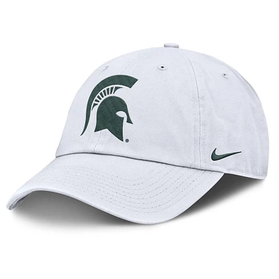 Men's Nike White Michigan State Spartans Primetime Club Adjustable Hat