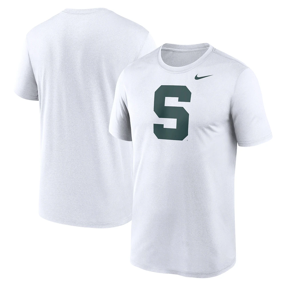 T-shirt Nike blanc avec logo alternatif des Michigan State Spartans Primetime Legend pour hommes