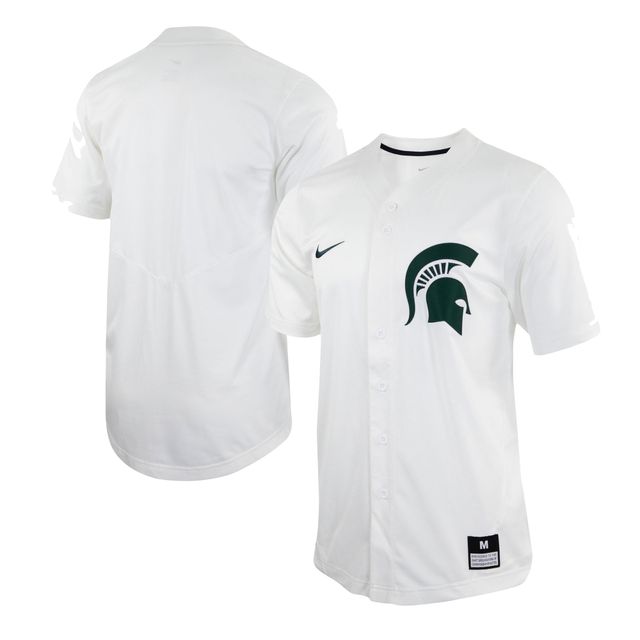 Maillot de baseball réplique Nike Michigan State Spartans pour homme, blanc