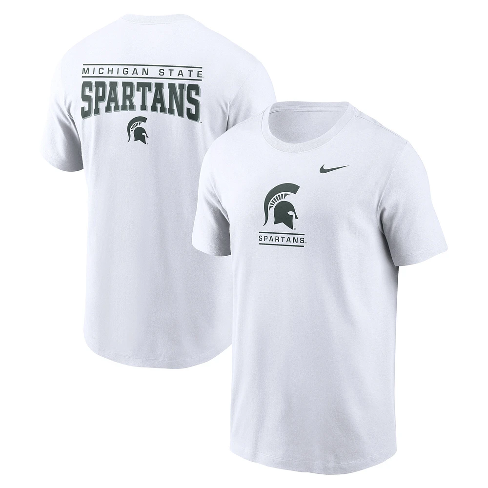 Men's Nike White Michigan State Spartans T-Shirt