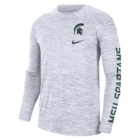 Men's Nike White Michigan State Spartans Velocity Legend Team Performance Long Sleeve T-Shirt