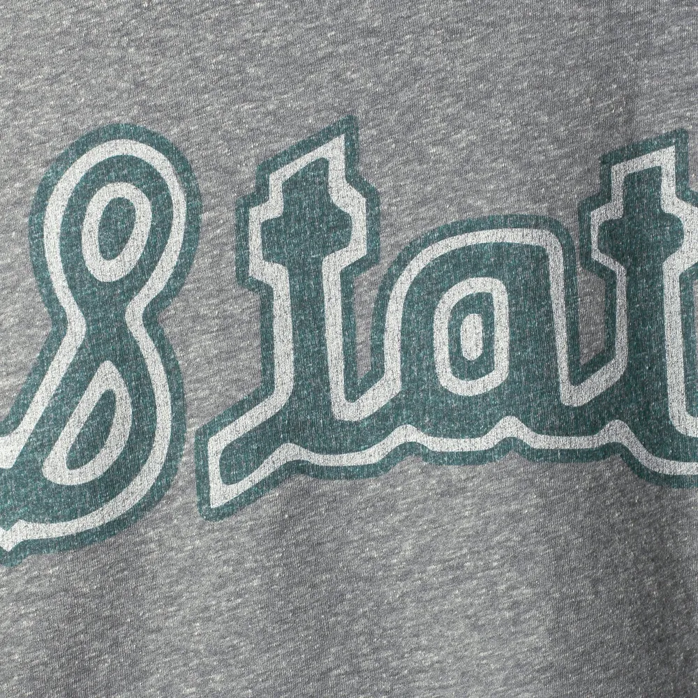 Men's Original Retro Brand Gray Michigan State Spartans Big & Tall Tri-Blend T-Shirt