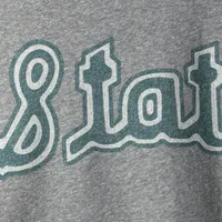 Men's Original Retro Brand Gray Michigan State Spartans Big & Tall Tri-Blend T-Shirt