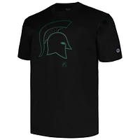 T-shirt Pop pour hommes, noir, Michigan State Spartans, Big & Tall