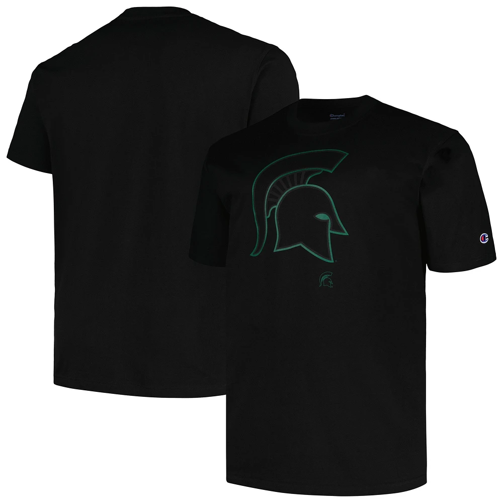 T-shirt Pop pour hommes, noir, Michigan State Spartans, Big & Tall