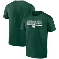 T-shirt vert pour hommes de l'équipe Big & Tall des Spartans l'État du Michigan