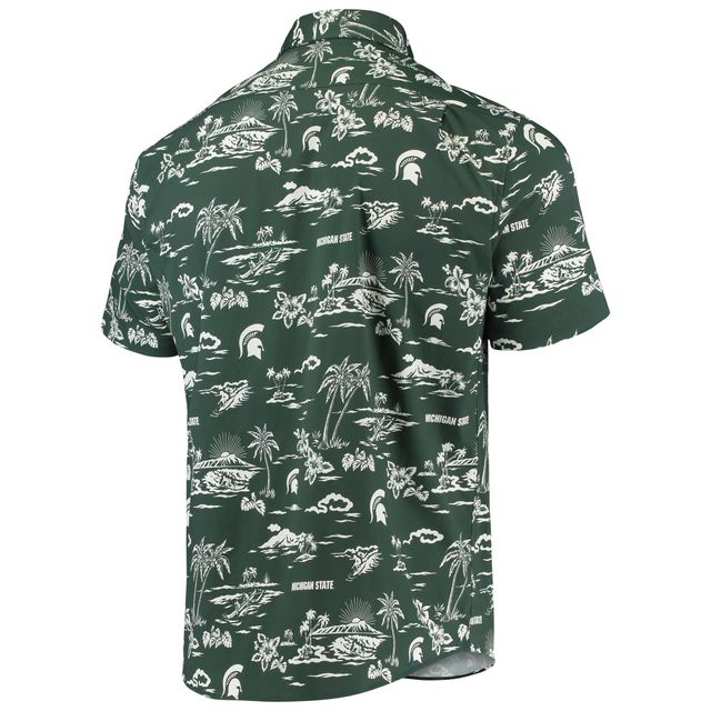 Chemise boutonnée classique Reyn Spooner verte des Spartans de l'État du Michigan pour hommes