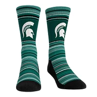 Men's Rock Em Socks Michigan State Spartans Primary Crew & Boxer Briefs Combo Pack