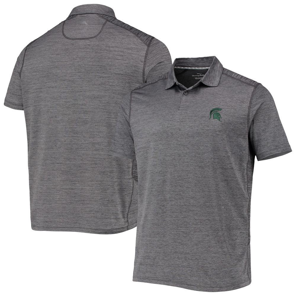 Men's Tommy Bahama Gray Michigan State Spartans Delray IslandZone Polo