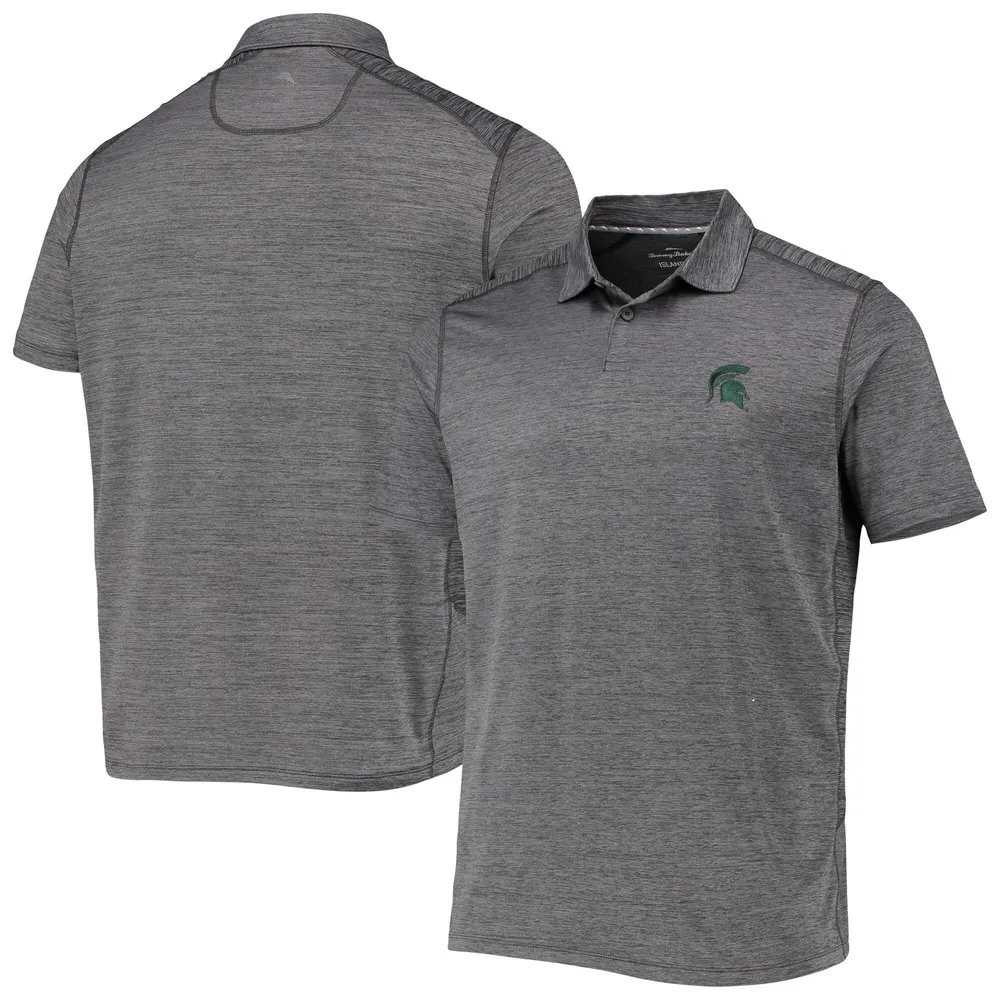 Polo Tommy Bahama gris Michigan State Spartans Delray IslandZone pour homme