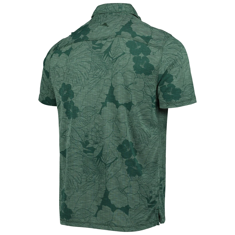 Tommy Bahama Green Michigan State Spartans Big & Tall Miramar Blooms Polo pour homme