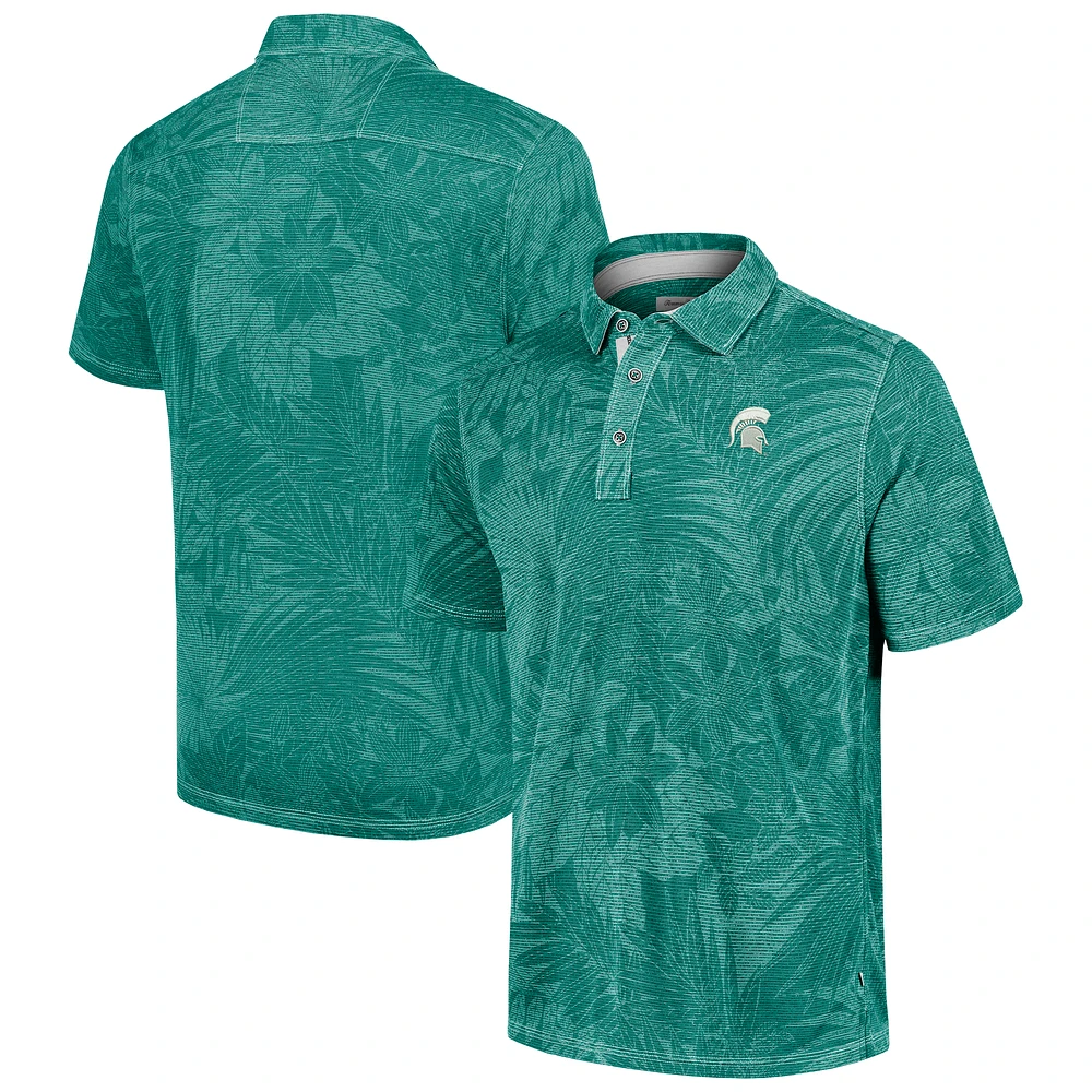 Men's Tommy Bahama Green Michigan State Spartans Big & Tall Sport Santiago Paradise Polo