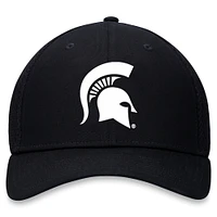 Men's Top of the World Black Michigan State Spartans Spacer Flex Hat