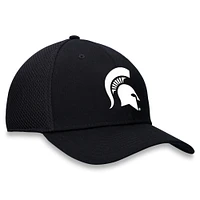 Men's Top of the World Black Michigan State Spartans Spacer Flex Hat
