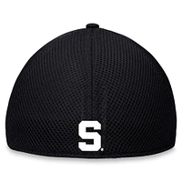 Men's Top of the World Black Michigan State Spartans Spacer Flex Hat