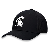 Men's Top of the World Black Michigan State Spartans Spacer Flex Hat