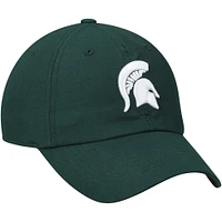 Casquette réglable pour homme Top of the World Green Michigan State Spartans avec logo principal