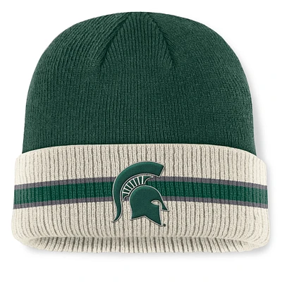 Bonnet tricoté à revers Silas pour homme Top of the World des Michigan State Spartans