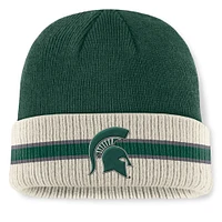 Bonnet tricoté à revers Silas pour homme Top of the World des Michigan State Spartans