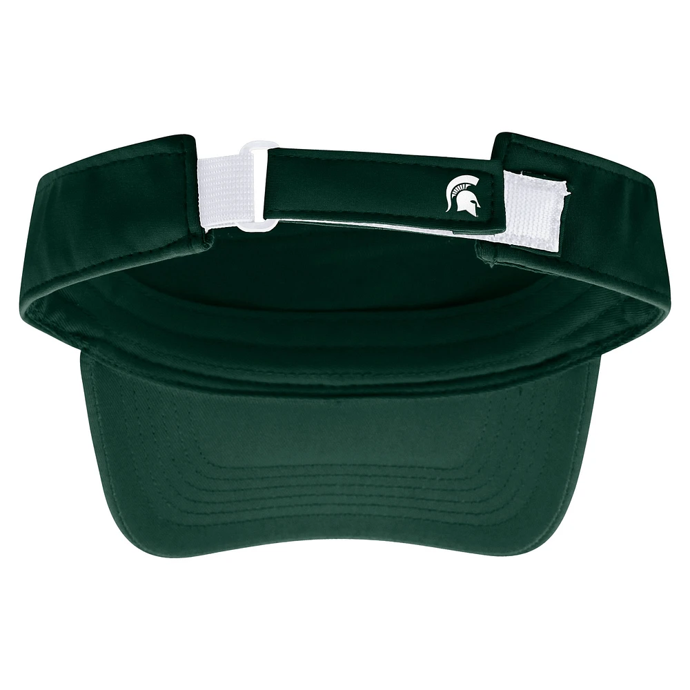 Men's Top of the World Green Michigan State Spartans Sunrise Adjustable Visor