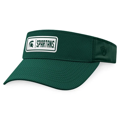 Men's Top of the World Green Michigan State Spartans Sunrise Adjustable Visor