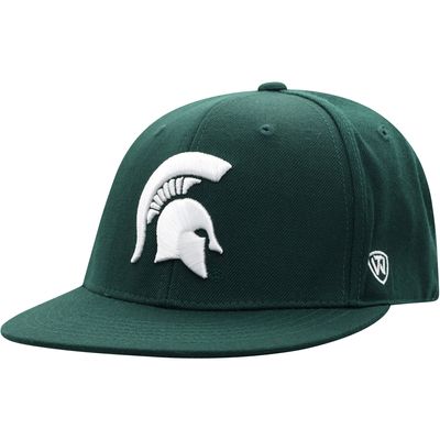 Men's Top of the World Green Michigan State Spartans Team Color Fitted Hat