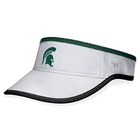 Visière réglable pour homme Top of the World Michigan State Spartans Daybreak Blanc