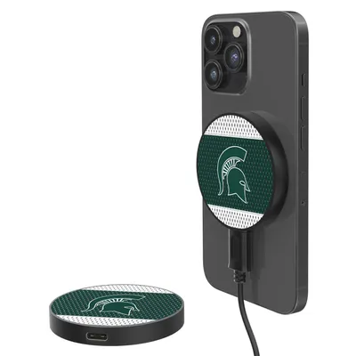 Michigan State Spartans 10-Watt Mesh Design Wireless Magnetic Charger